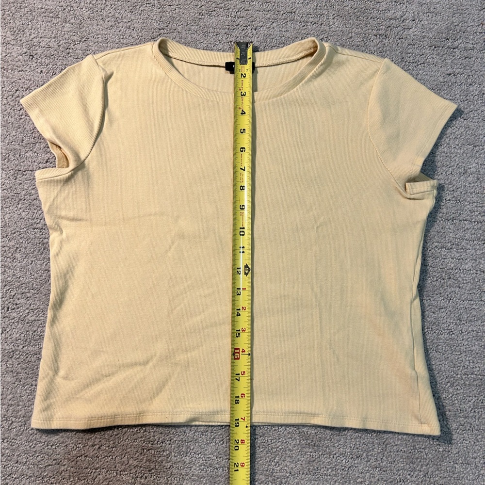 Express Baby Yellow Ribbed Top - Picture 5 of 6